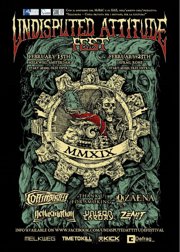 Undisputed Attitude Festival 2019: Kick Agency and Time to Kill Records launch free entry showcases in Amsterdam and Rome