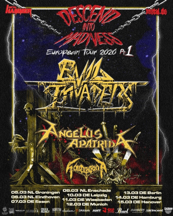 ANGELUS APATRIDA, European tour, rockers and other animals, Thrash Metal, Cabaret de la Guillotine, Century Media Records, news