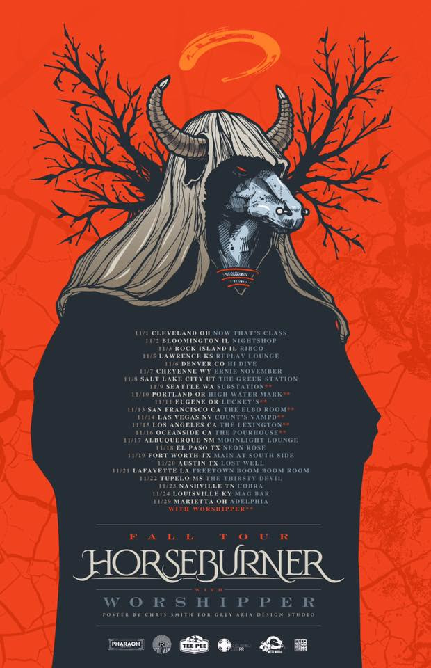HORSEBURNER, U.S. Fall Tour, The Thief, Album, Ripple Music, Worshipper, Rockers And Other Animals, news, Progressive Metal, Post-Metal