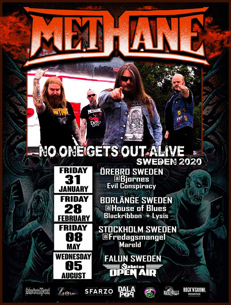 METHANE, New Drummer, HANS KARLIN, Cryonic Temple, Letters from the Colony, rockers and other animals, news, heavy metal