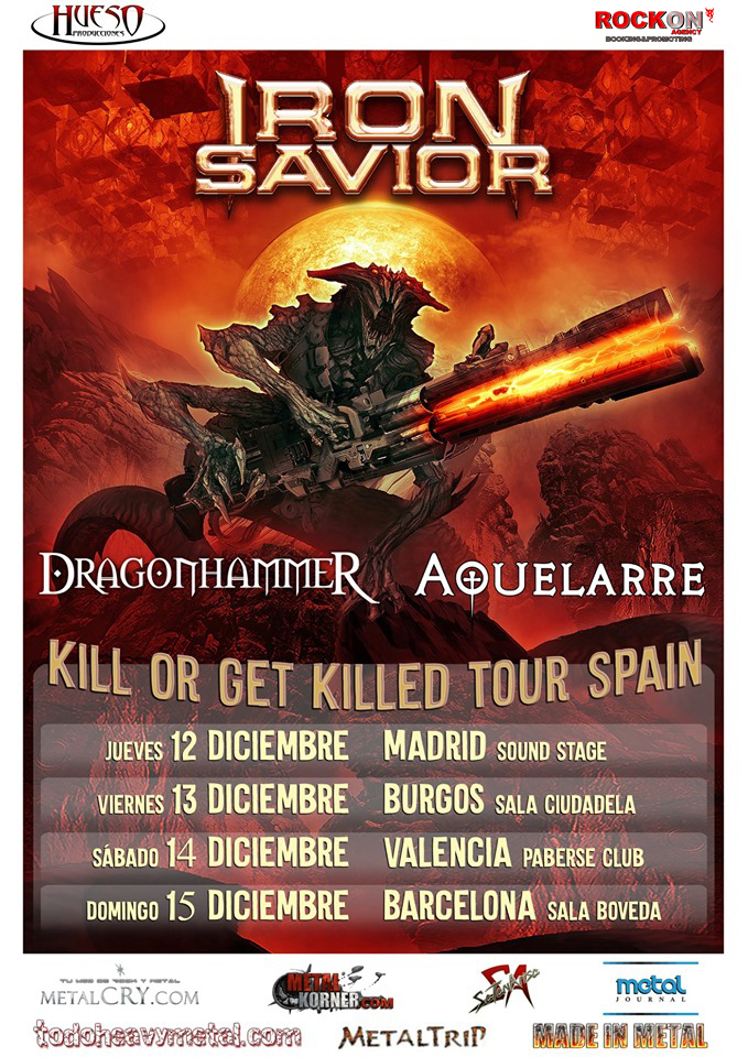 DragonhammeR Spanish tour with Iron Savior, rockersa and other animals