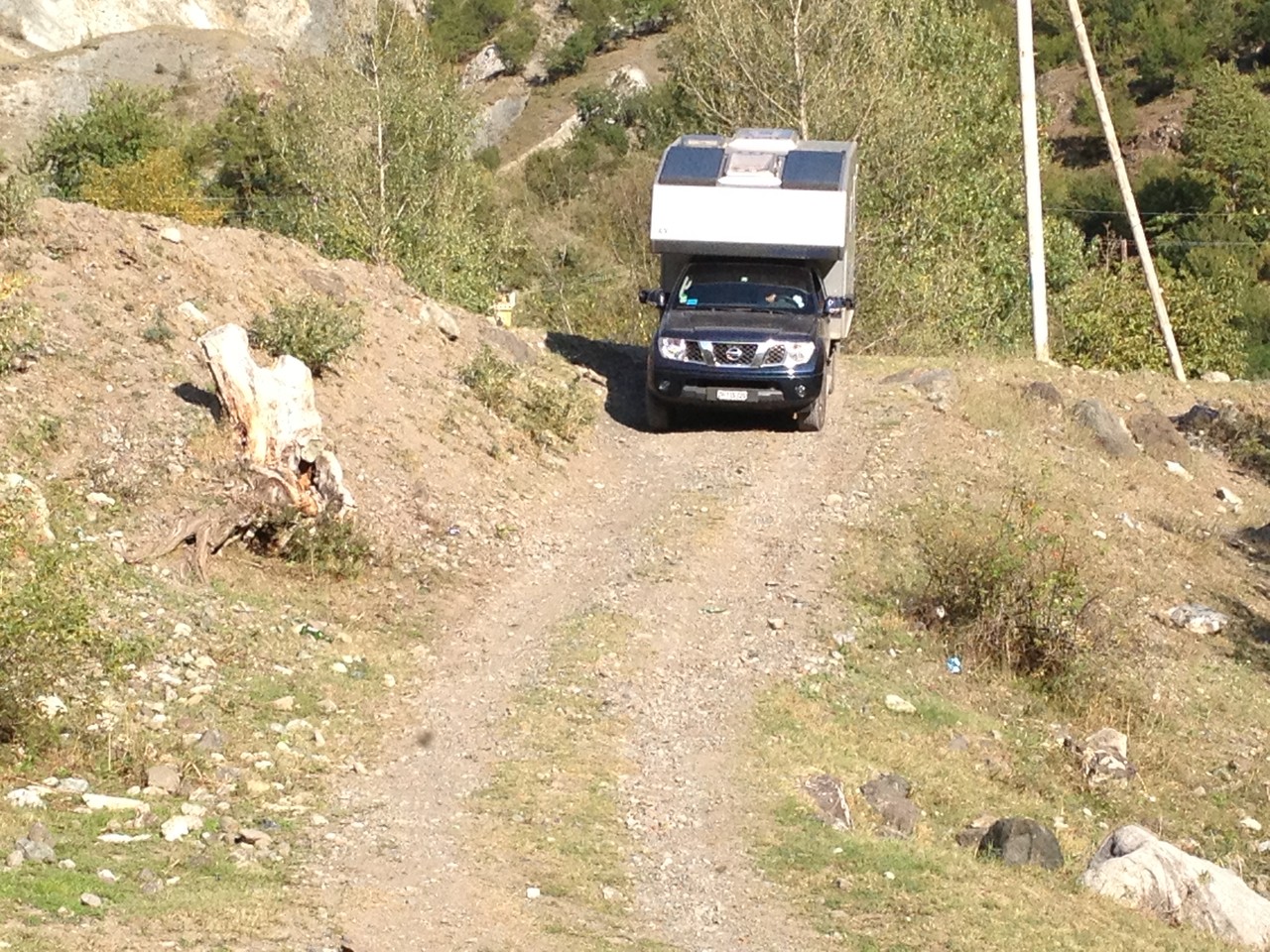 ....und zurück nur mit 4 wheel-drive!