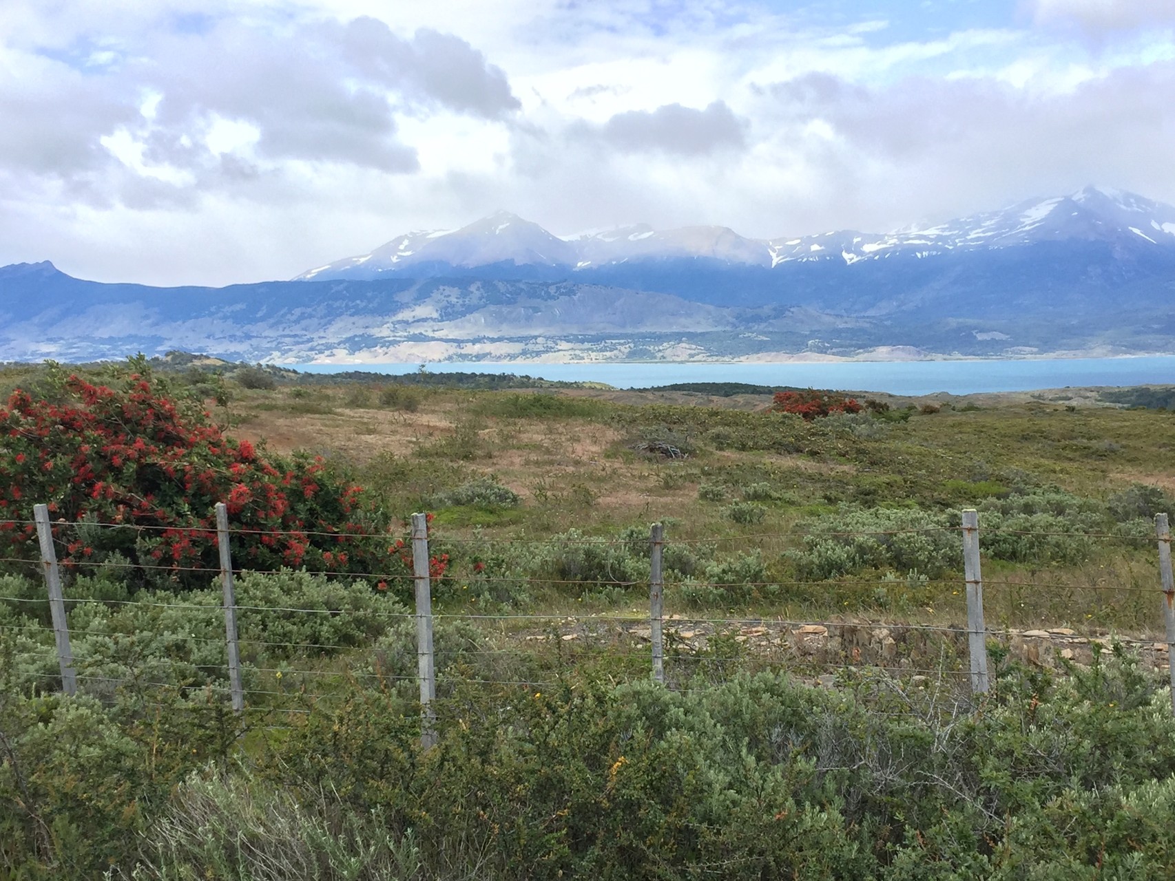 ..... und die ersten Berge des Torre del Paine....