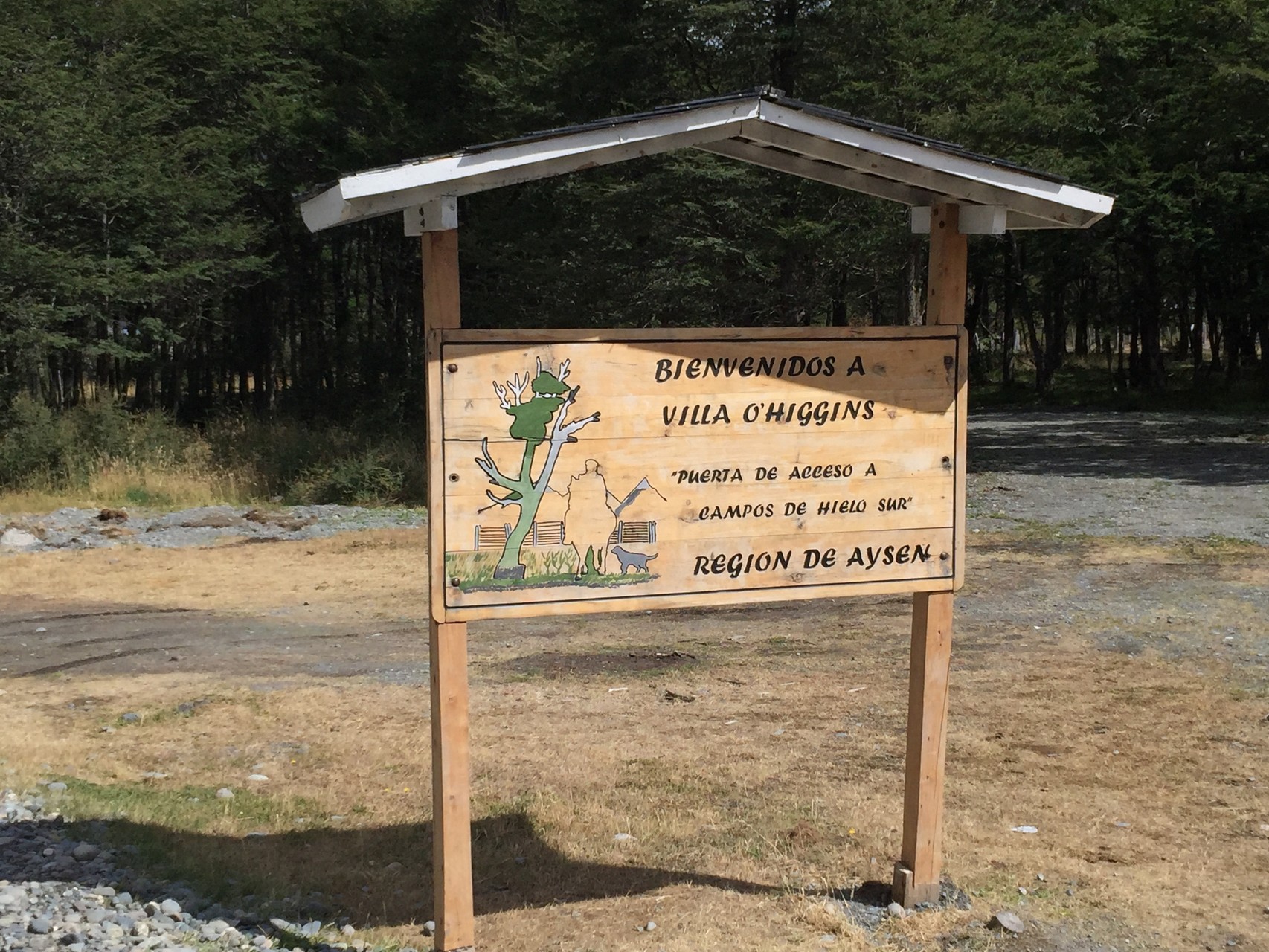 O`Higgins, das südlichste Dorf auf der Carretera Austral