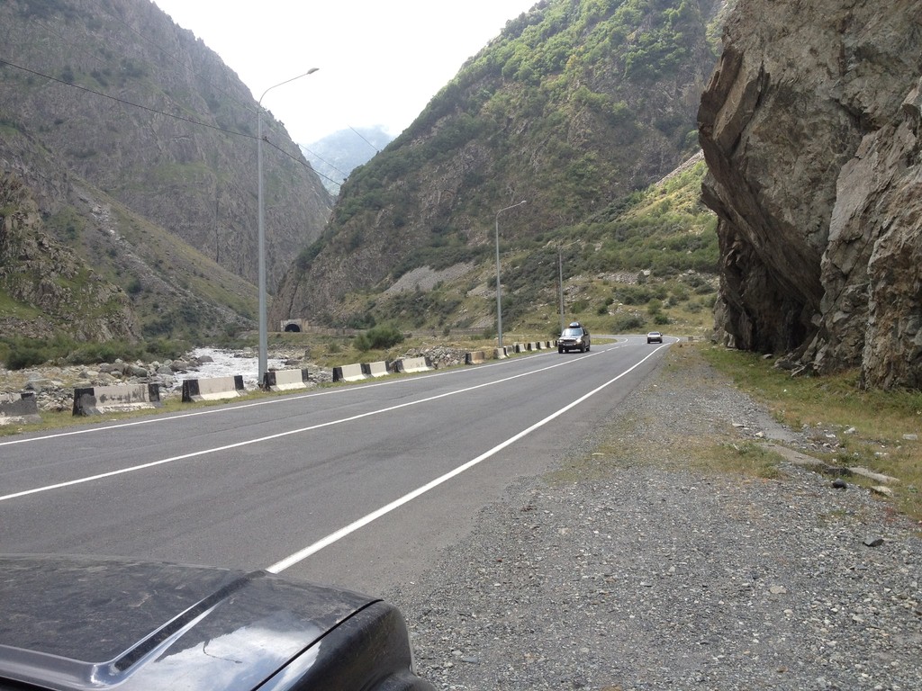 Fahrt Richtung Georgien noch in Russland