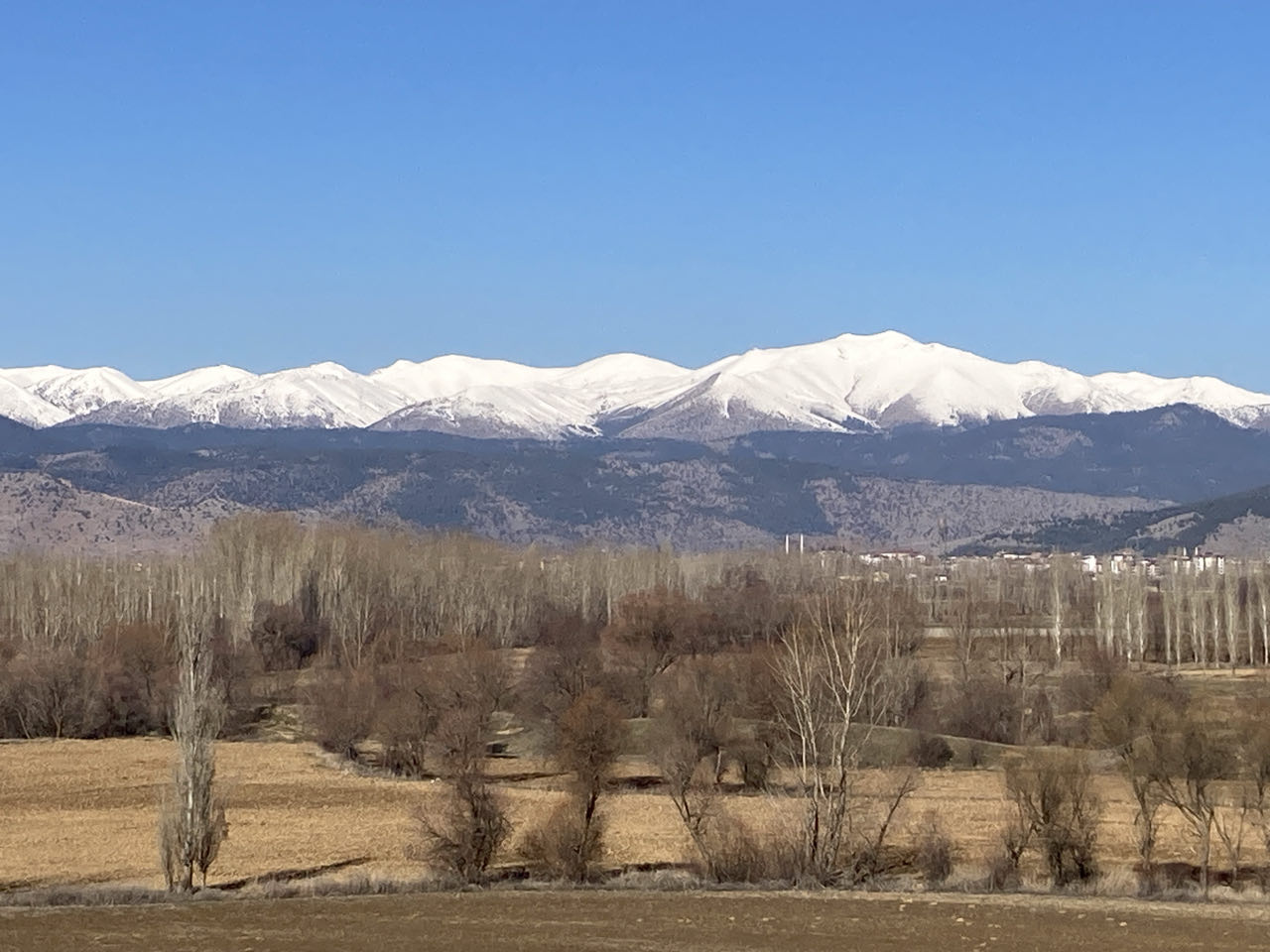 die ersten Schneeberge