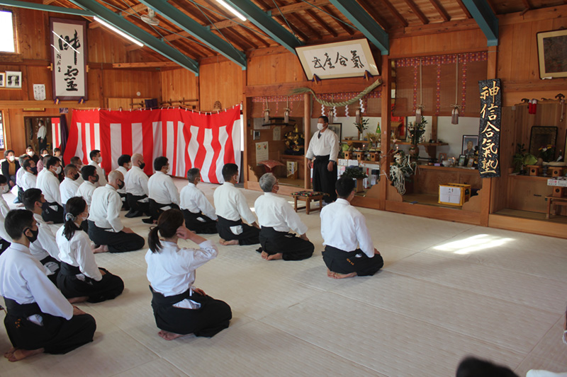 Kagami Biraki all'Honbu Dojo in Iwama