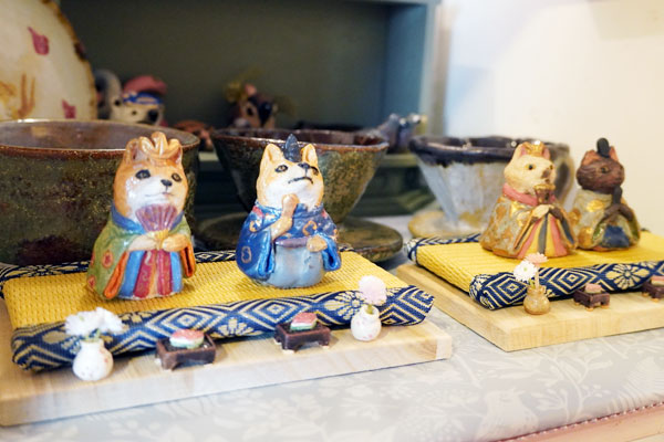 ボックス作品ご紹介／雛人形、缶バッジ、天然石