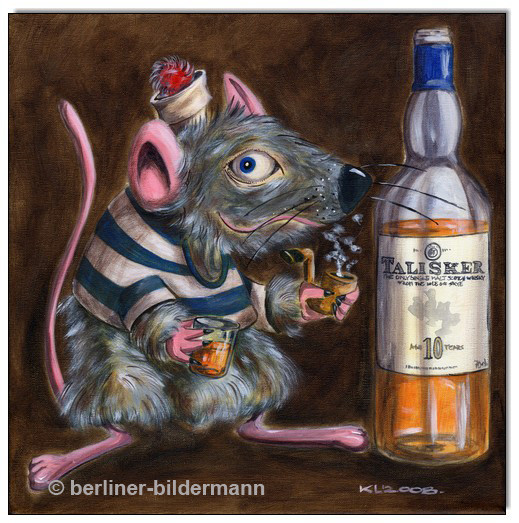 “EMIL: Whiskey Mouse I”/ Acryl auf Leinwand/ 2008