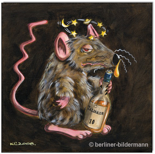 “EMIL: Whiskey Mouse II”/ Acryl auf Leinwand/ 2008