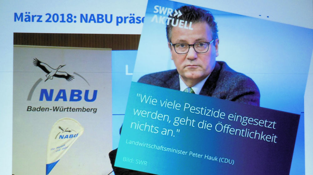 Peter Haug liegt hier leicht daneben, Foto aus der Präsentation