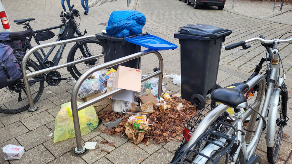 Müll in der Stadt
