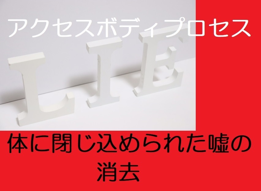 アクセスコンシャスネス　ボディープロセステキスト　体に閉じ込められ嘘の消去と根絶 アクセスボディ「体に閉じ込められた嘘の消去」 - 東京大井町アクセス