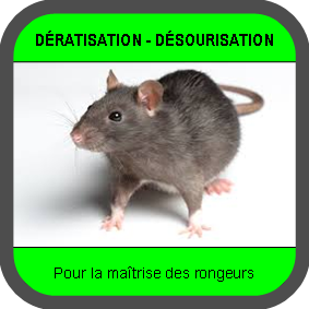 Dératisation, Désourisation rats, surmulots, mulots, souris