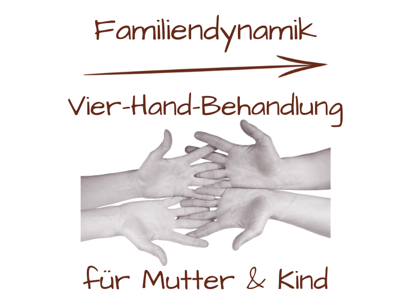 Vier-Hand-Behandlung für Mutter und Kind