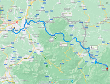 Moto itinerario - Parco Regionale Monti Picentini