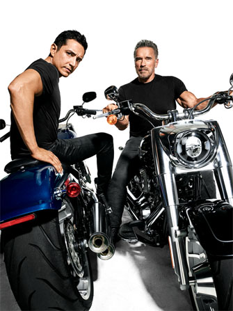 Arnold Schwarzenegger e Gabriel Luna