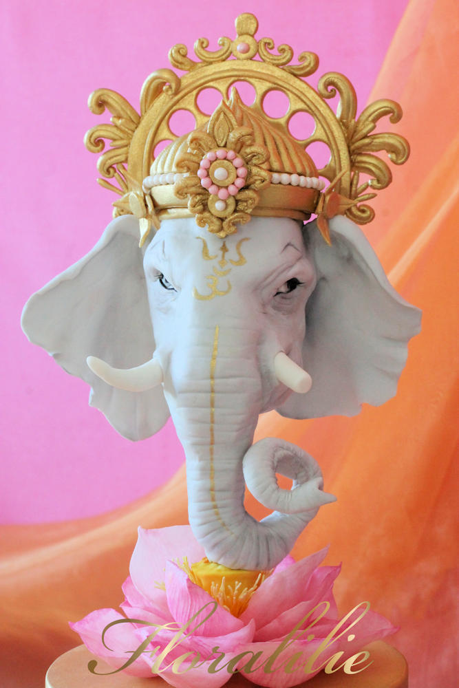 Ganesha Cake | Floralilie Sugar Art