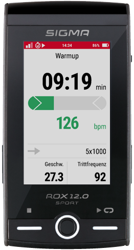 SIGMA ROX 12.0 Trainingsfunktionen für das e-MTB