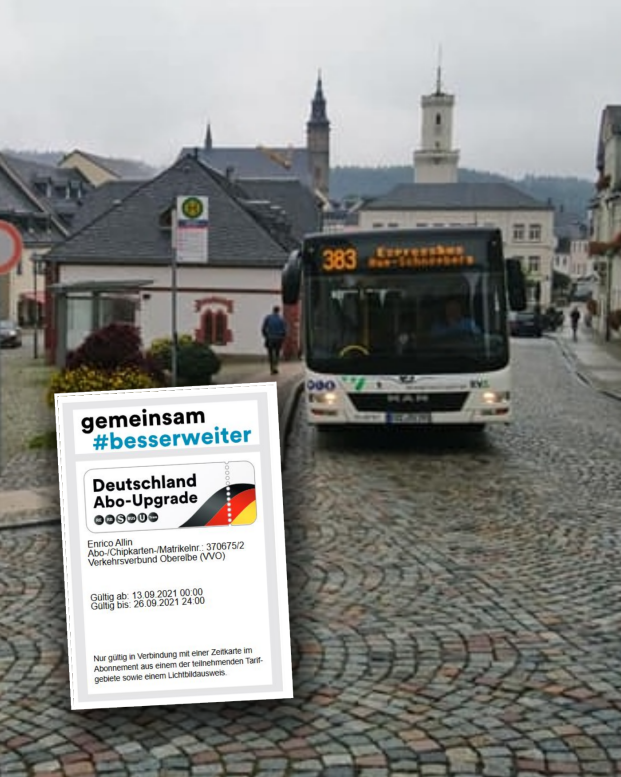 Mit Abo-Upgrade nach Schneeberg / Erzgebirge