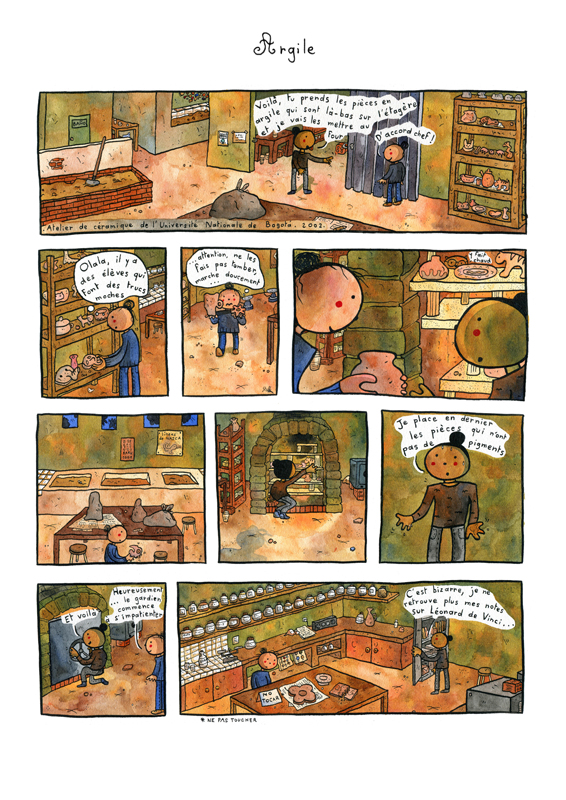 Une des 35 pages de la bande dessinée