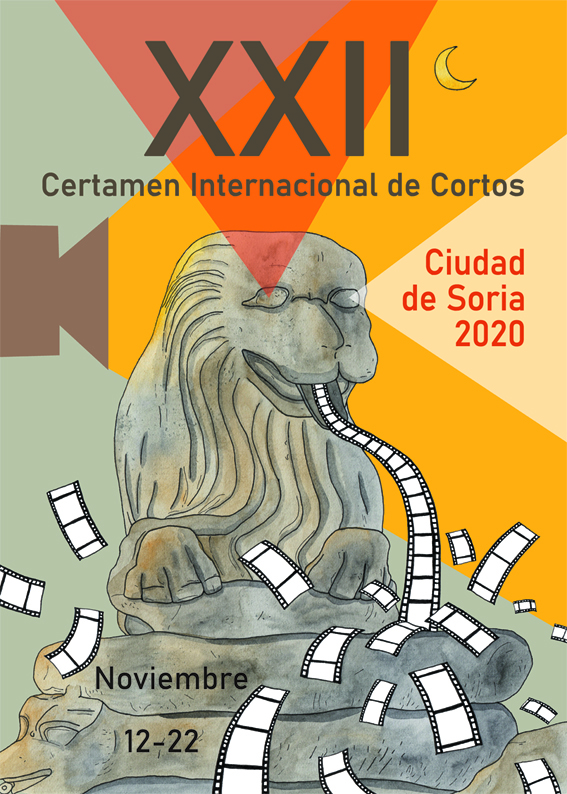 Création graphique et illustration pour le concours d'affiches - Certamen Internacional de Cortos de Soria / Espagne