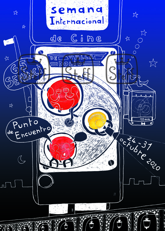 Création graphique et illustration pour le concours d'affiches - Festival de ciné SEMINCI / Espagne
