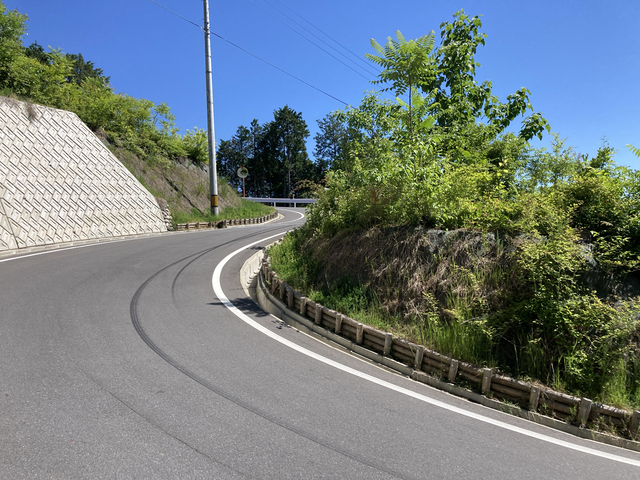 山頂道路を登る