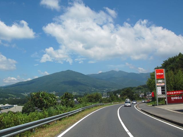 R257を北上。暑くてもやはり晴天の日がいい