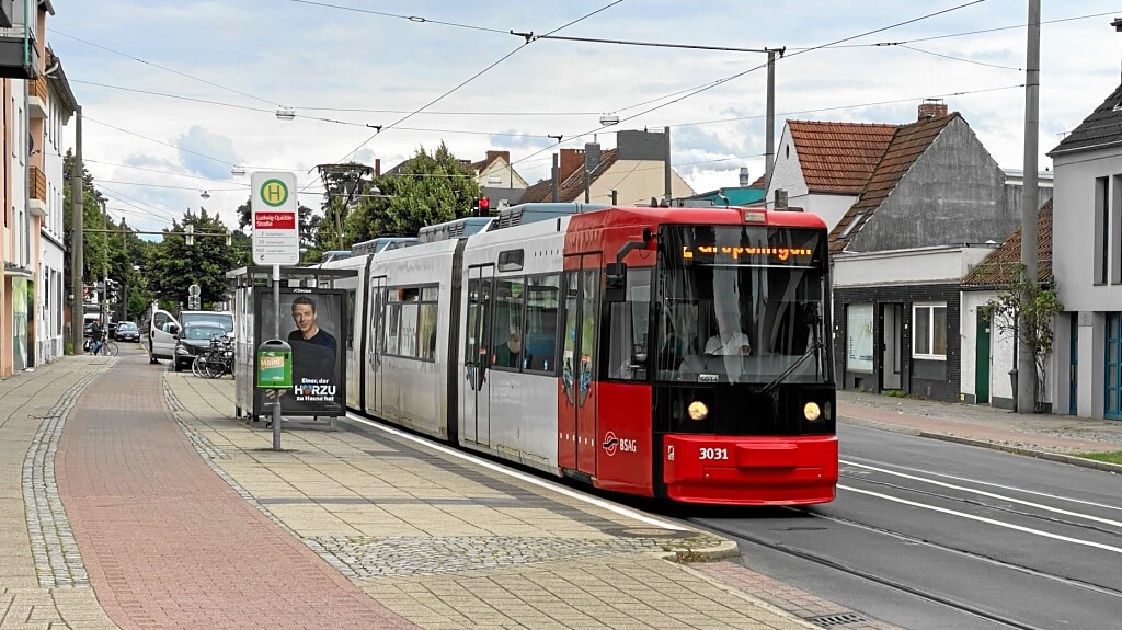 Nahe Strassenbahn-Haltestelle