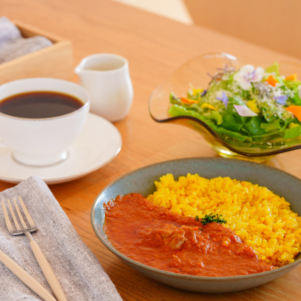 新緑が心地よい季節に楽しむ、ランチセットのご紹介