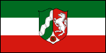Flagge von Nordrhein-Westfalen