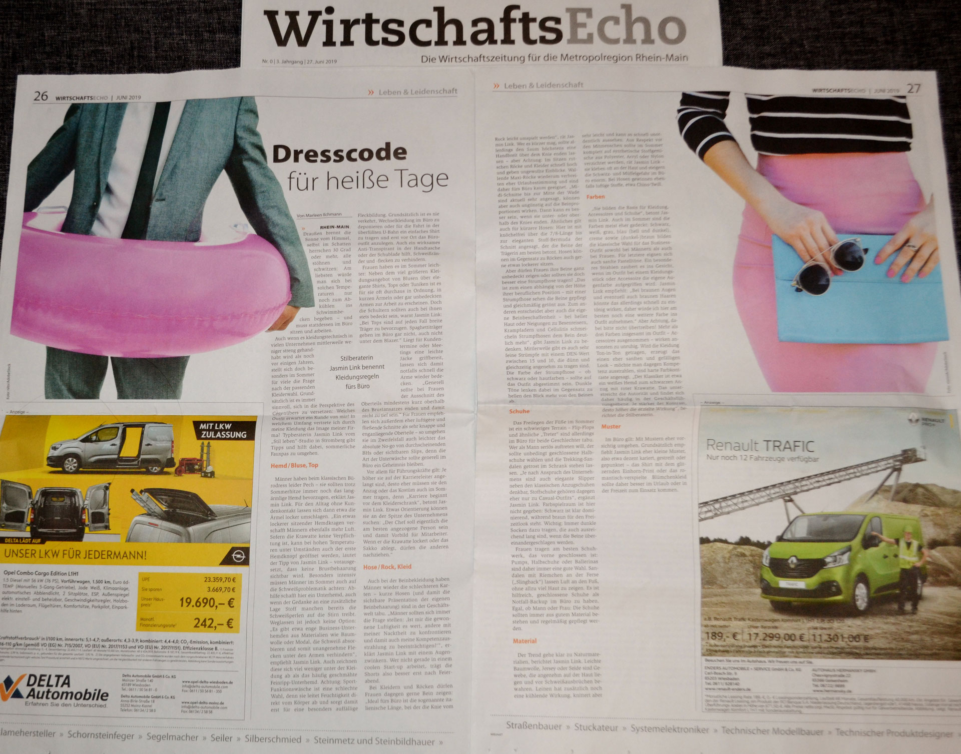Büro-Stylingtipps im WirtschaftsEcho Rhein-Main