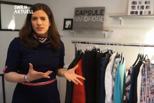 SWR Beitrag capsule wardrobe Stilberatung Jasmin Link
