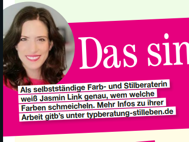 Interview Farbtypen in der Zeitschrift Lisa 03/2025