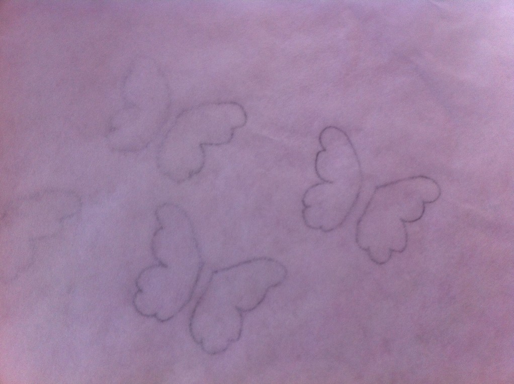 coprire il disegno con carta da forno