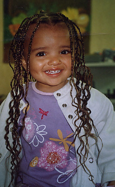Tresses mi-longues (enfant*)   * Enfant : jusqu'à 5 ans