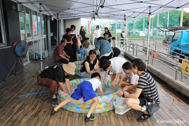 魅力ある地域づくり事業「第3回アユつかみ大会」を開催しました。