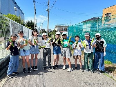 「じゃがいも掘り・とうもろこし焼き」を開催しました＜高野島なかよし子ども会より＞