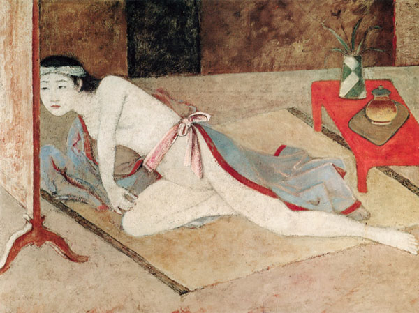 【作品解説】バルテュス「朱色の肌と日本の女」