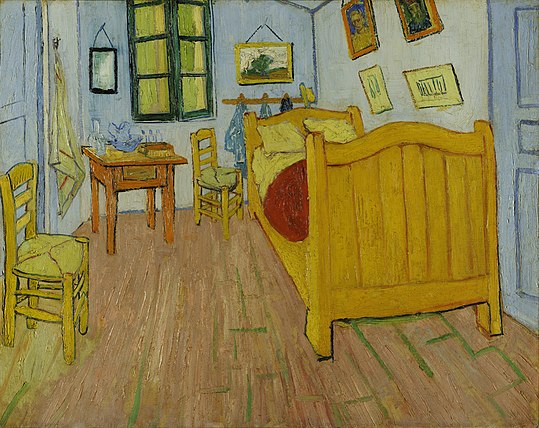 フィンセント・ファン・ゴッホ《アルルの寝室》,1888年