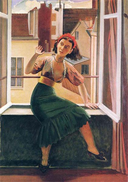 バルテュス、BALTHUS.12歳のマリア・ヴォルコンスキー王女、希少な額装 ...