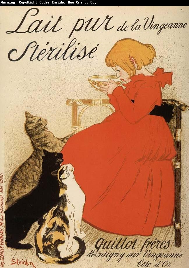 【美術解説】アレクサンドル・スタンラン「猫と少女の組み合わせ」