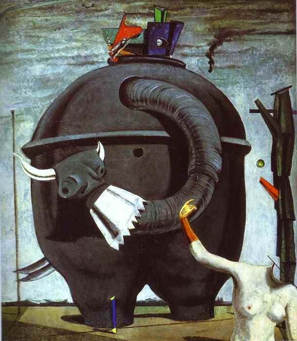 マックス・エルンスト《セレベスの象》,（1921年）