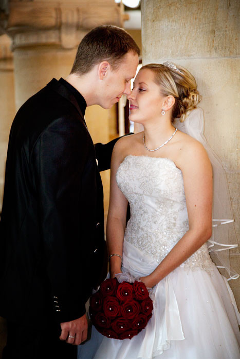 Hochzeitspaar in münsteraner Petrikirche