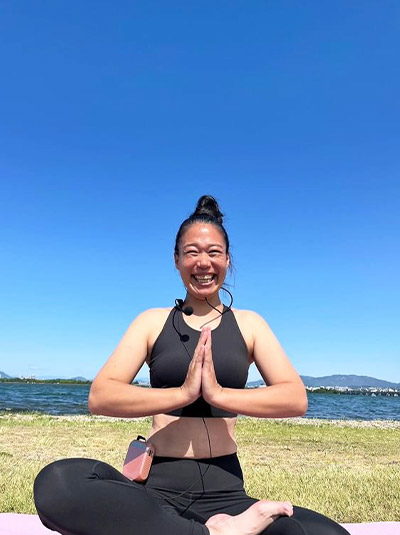 滋賀 守山 びわ湖 第二なぎさ公園 ビーチヨガ