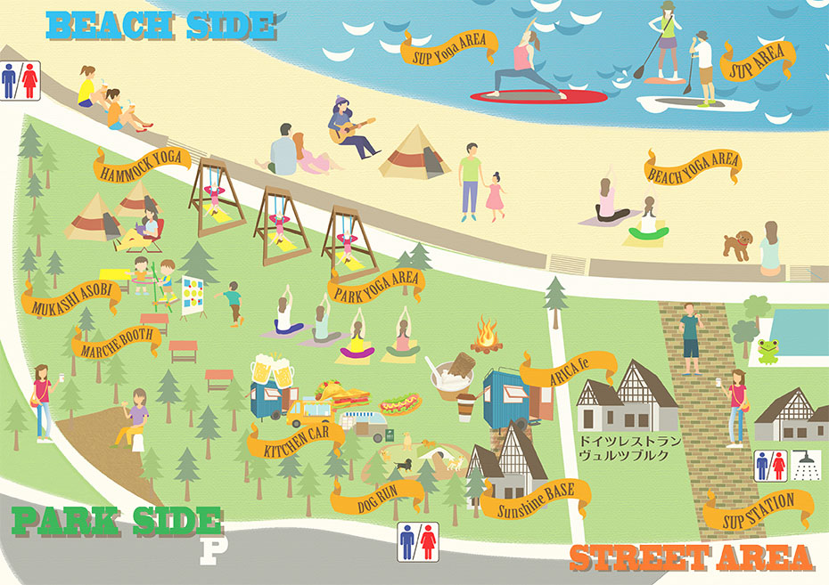 滋賀 守山 でSUP(サップ)もYOGA(ヨガ)も楽しめるイベント マップ