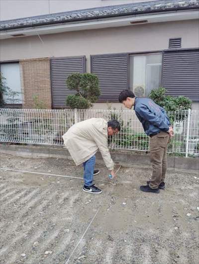 「位置決め」　大阪の設計事務所　アーキスタジオ哲　一級建築士事務所
