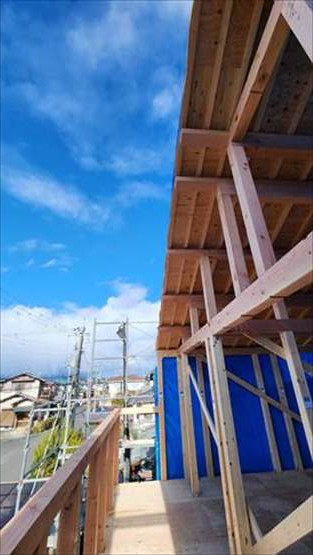 「上棟」　和風・茶室の設計　アーキスタジオ哲一級建築士事務所