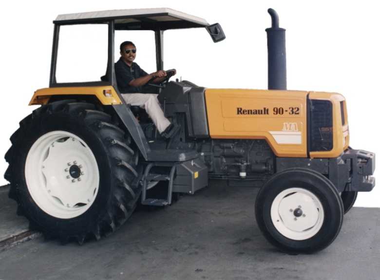 Renault 85-32MA Traktor mit Sonnendach (Quelle: Claas)